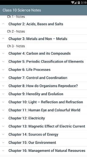 Study Knowledge Notes - Class 10 Science Notes screenshot 2