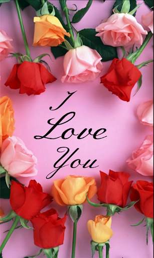Romantic Images I Love You Roses And Flowers Gif screenshot 2