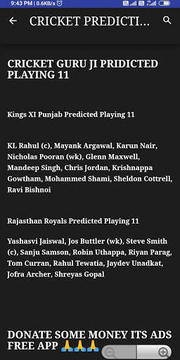 CRICKET PREDICTION GURU JI (ALL SPORTS) screenshot 4