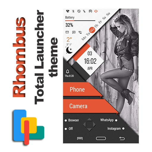 Rhombus Theme for Total Launcher icon