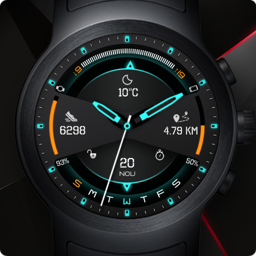 Futurus Watch Face &amp; Clock Live Wallpaper icon