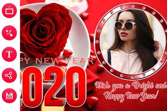 Happy New Year Photo Frame 2020| Photo Editor screenshot 1