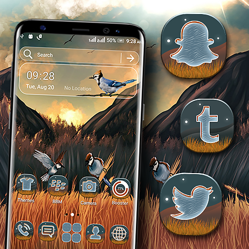 Sparrows Art Launcher Theme icon