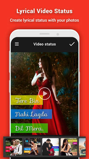 Lyrical Photo Video Status Maker with Music screenshot 1