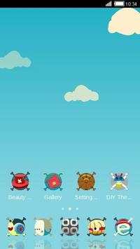Fish in Sky C Launcher Theme screenshot 4