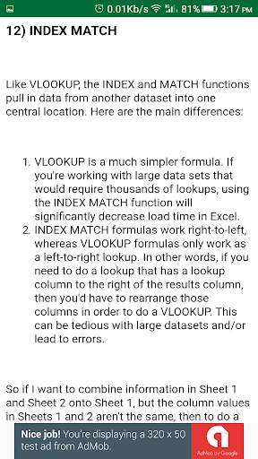 Learn MS Excel Offline screenshot 7