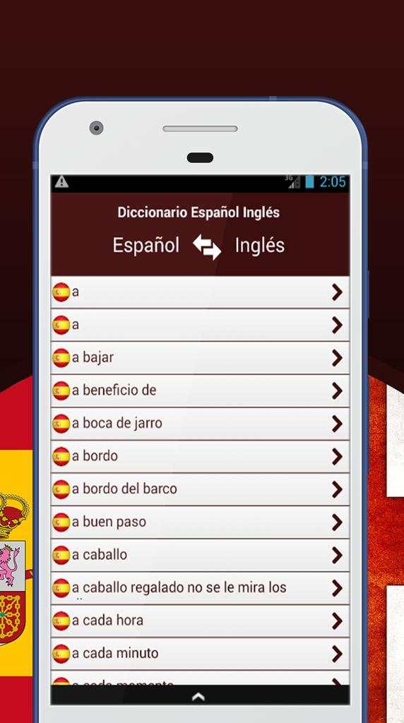 Diccionario Español Inglés screenshot 2