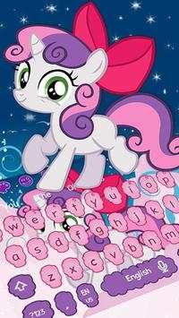 Cute Baby Unicorn Keyboard screenshot 1