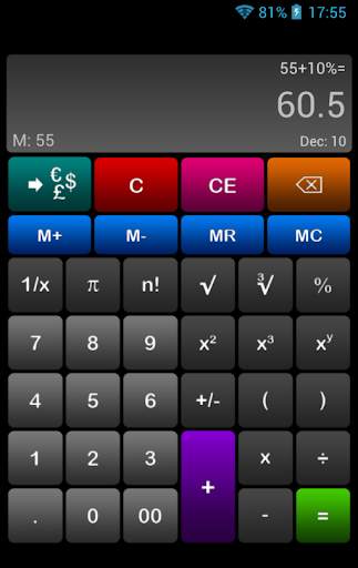 7Calc (Calculator & Converter) screenshot 1
