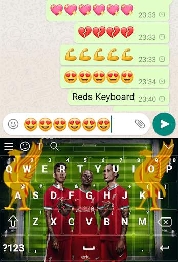 Reds Liverpool Keyboard Emoji 2021 screenshot 5