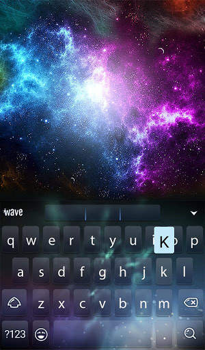 Nebulas Animated Keyboard   Live Wallpaper screenshot 2
