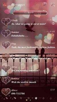 GO SMS PRO FOREVER LOVE THEME screenshot 2