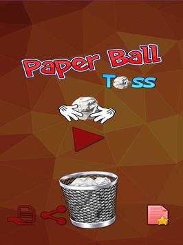 Bola de papel lanzando Flip Lanzala al bin juego screenshot 6