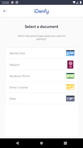 iDenfy Identity Verification 3 تصوير الشاشة