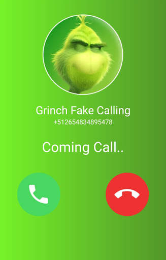 Talk To Grinchs : Grinch Fake Video Call simulator screenshot 3