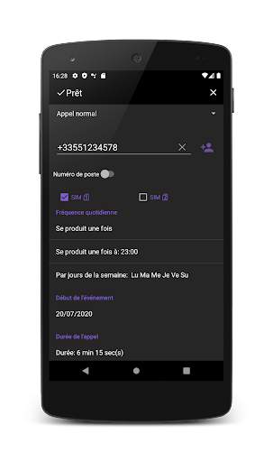 Auto Redial (Appel automatique) screenshot 3