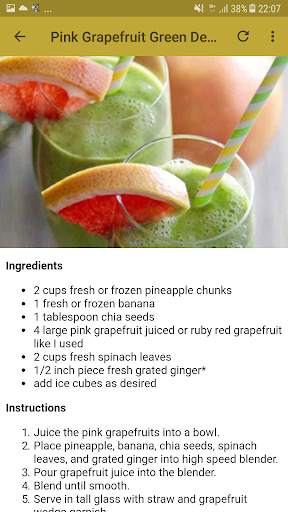 Green detox smoothie screenshot 2