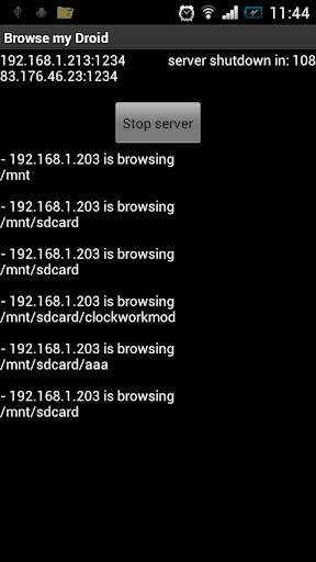 Browse my Droid(WiFi explorer) screenshot 3