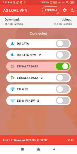 AS LOVE VPN screenshot 1