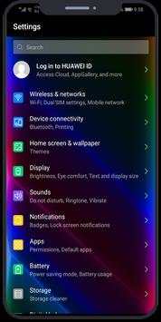 Neon black theme for Huawei screenshot 4