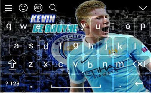Kevin De Bruyne Theme Keyboard screenshot 1