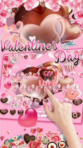 Chocolate Love Keyboard Theme स्क्रीनशॉट 2