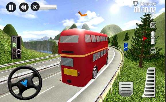 Euro Bus Driver 3D: Uphill Sim screenshot 4