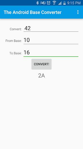 The Android Base Converter स्क्रीनशॉट 1
