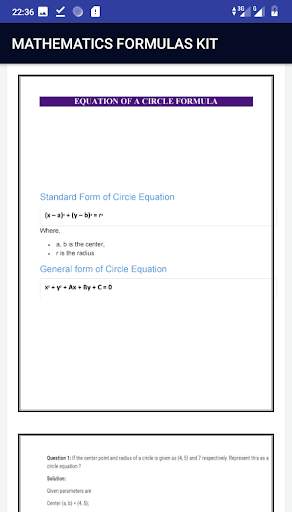 Mathematics Formulas Kit  Examples screenshot 7