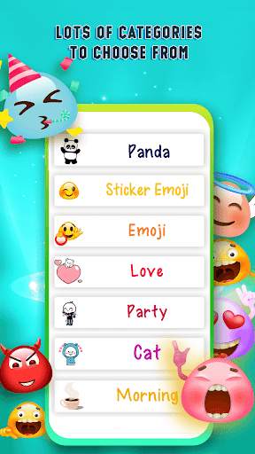 Sticker Library: Colorful Stickers, Love Emoji GIF screenshot 5