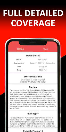 Fantasy King for Dream11 - Dream11 Team & D11 Tips screenshot 1