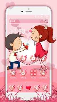 Cute Love Couple Theme screenshot 3
