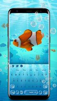 3D Live Clown Fish Keyboard Theme screenshot 2