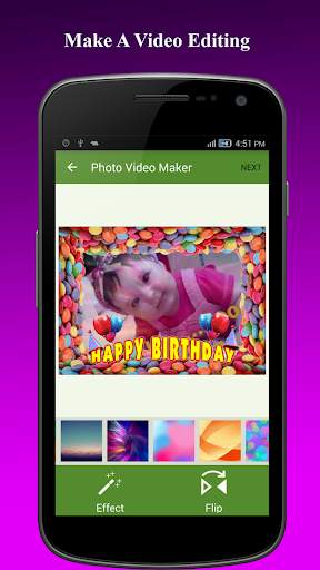 Birthday Photo Frame To Video screenshot 5