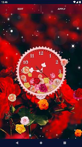 Rose Clock 4K Live Wallpaper screenshot 6
