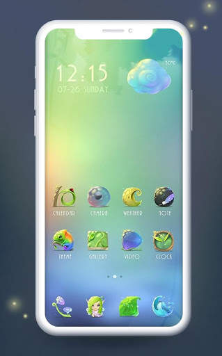 Beautiful Blue Parrot Theme P20 Pro screenshot 3