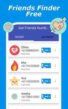 Free imo Girls Mobile Numbers for video call screenshot 2