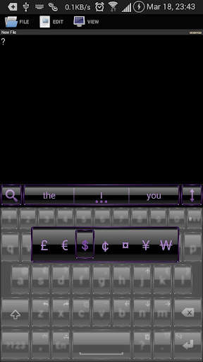 AI Keyboard Theme Frame Purpl screenshot 4