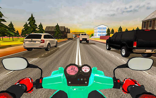 Highway Traffic Rider - 3D Rennradrennen screenshot 7