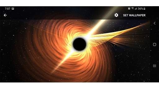 Black Hole 3D Parallax Live Wallpaper screenshot 7
