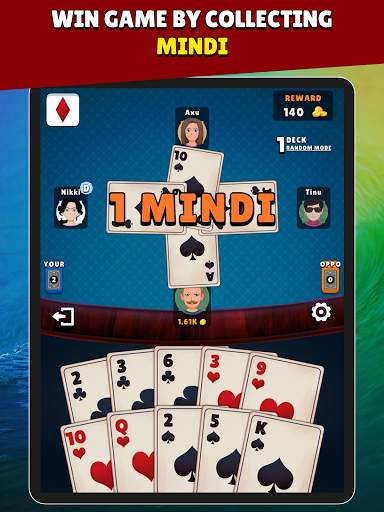 Mindi (MendiCot) - Free Indian Card Game. скриншот 12