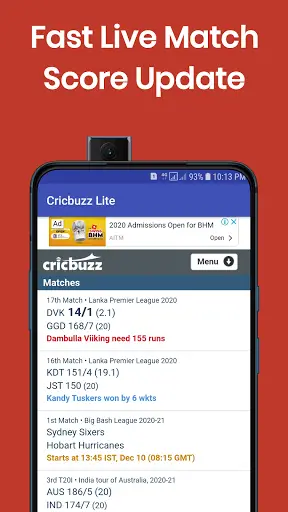 Cricbuzz Lite - Live Score screenshot 2