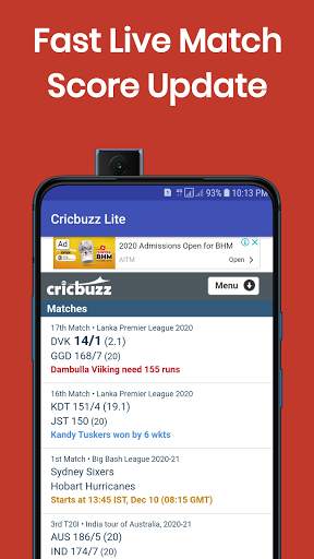 Cricbuzz Lite - Live Score screenshot 2