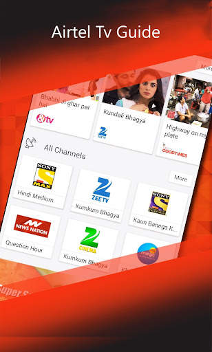 Free Airtel TV & Live Net TV HD Channel Guide स्क्रीनशॉट 2