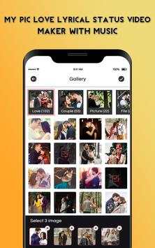 My Pic Love Lyrical Status Video Maker with Music screenshot 2