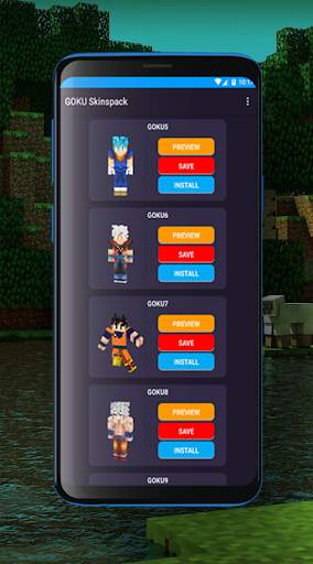 Skin DragonBall Goku for Minecraft screenshot 6