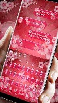 Red Cherry Flower Keyboard screenshot 1
