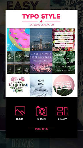 Typo Style - Add text on Pictures, cool fonts 3 تصوير الشاشة