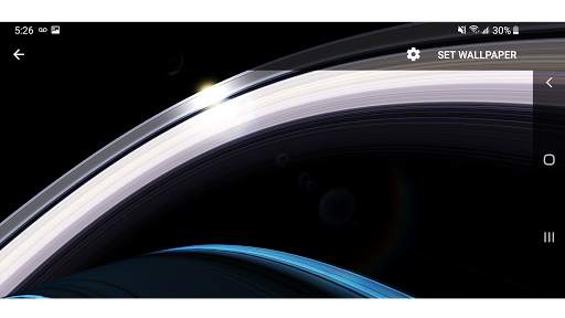 Planet Saturn Parallax 3D Live Wallpaper screenshot 13