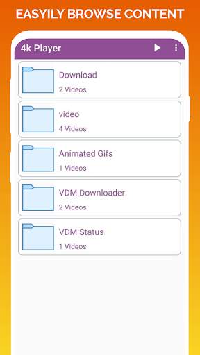 4K Player – Full HD Video Player - VidMedia 4 تصوير الشاشة